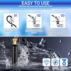 Drain Cleaning Bladder- Fits 1" to 2" Pipes, 3/4" Hose Thread Valve,Ideal for Sinks, Showers, Tubs & Sewer Lines, Rubber, Easy Daily Use, Cold Water Only (M:1.5" to 3")