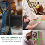 Laser Level, 3x360° Self Leveling Green Cross Line Laser for Construction and Picture Hanging with Rechargeable battery, Remote Controller, Magnetic Rotating Stand