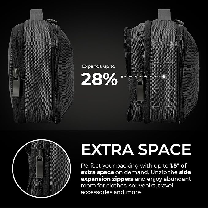 Briggs & Riley Toiletry Kit - Travel Bags for Women & Men, Organizer for Vacation, Dopp Kit for Bathroom Accessories, Makeup, & Skincare