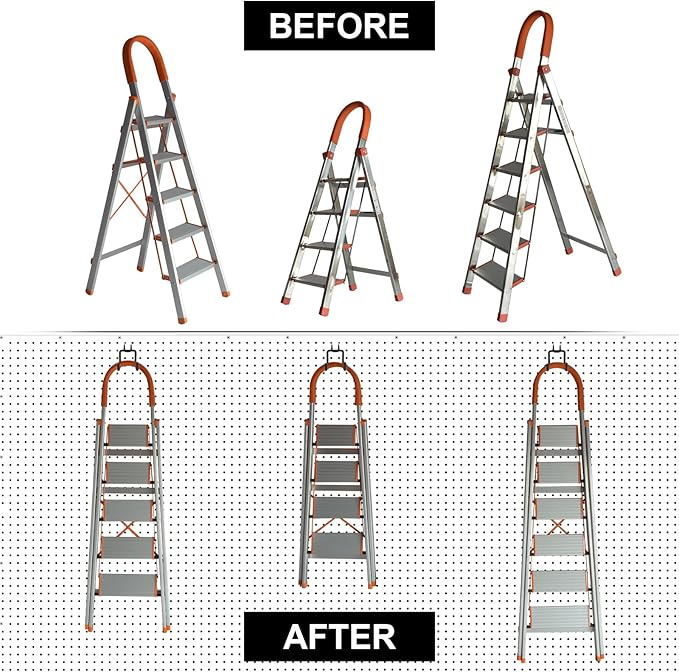 8-Pack Pegboard Hooks, Heavy Duty Metal Peg Board Shelving Hooks Fit 1/4" Pegboards, Peg Board Tool Utility Hooks & Hangers for Craft Room Garage Workbench Office