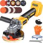 Cordless Angle Grinder Compatible with 20V Dewalt Battery (No Battery),Brushless Motor,Variable Speeds,Lock-On Switch,4-1/2" Blade,Power Electric Angle Grinders Tool for Polishing,Grinding,Cutting