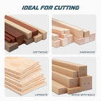 KEENTECH 6-1/2 Inch Woodworking Circular Saw Blade 24T 3-Pack, Non-Stick Coating, Tungsten Carbide Tipped, ATAF Grind, 5/8 Inch Arbor Hole