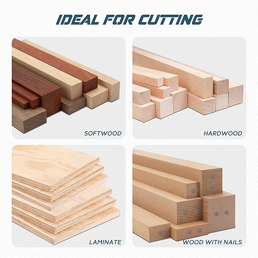 KEENTECH 7-1/4 Inch Woodworking Circular Saw Blade 24T 40T 60T 3-Pack, Non-Stick Coating, Tungsten Carbide Tipped, ATAF Grind, 5/8 Inch Arbor Hole with Diamond Cutout