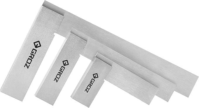 Groz 01113 Machinist Square Set, 3 Piece