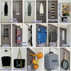 Over The Door Metal Hooks with Plastic Coating 5.5" Fit 0.5" to 1 3/8" Door 4 Pcs Heavy Duty Single Towel Robe Rack Wreath Bathroom Shower Hanger Shoe Organizer Ironing Board Short Black