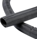 Black Braided Cable Management Sleeves Wire Loom Tubing Cord Protector Self-Wrapping (1"-15Feet)