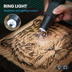 HARDELL Cordless Rotary Tool Kit 8V, 5-Speed Rotary Tool with Digital Display & Auto-Lock Chuck, Quick-Change Power Rotary Tool with Light for Drilling, Engraving, Pet Grooming, DIY Crafts