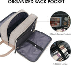 WANDF Travel Toiletry Bag for Men Large Toiletries Shaving Bag Water Resistant Hanging Dopp Kit Travel Accessories Bag for Women Men (Beige Gray)