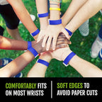 1,000 WristCo Marine Blue Tyvek Wristbands for Events - Comfortable Tear Resistant Paper Bracelets ID Wrist Bands for Concerts Festivals Admission Party Identification