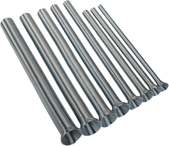 Imperial Tool 201F Spring Type Tube Bender Set of 8 for 1/4", 5/16", 3/8", 7/16", 1/2", 5/8", 3/4" and 7/8" O.D. tubing
