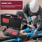 6 Piece PVC Pipe Reamer Kit With A Socket Wrench, 0.75" 1" 1.5" 2" 3" 4 Inch Plastic Pipe Fitting Reamer Tools Contain PPR75, PPR100, PPR150, PPR200, PPR300, PPR400, Fit Standard 3/8" & 1/4" Drills