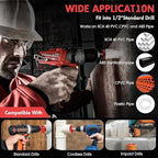 Fitting Saver PVC Pipe Reamer, 1-1/4 Inch Head, 3/8-Inch Hex Shaft, Socket Saver Plumbing Tool for Sch.40 PVC, CPVC, ABS