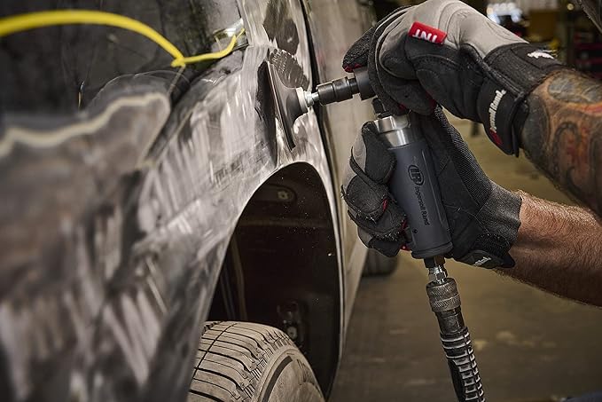 Ingersoll Rand 302B Angle Air Die Grinder, 20,000 rpm, 0.33 hp, 1/4" Collet, Rear Exhaust