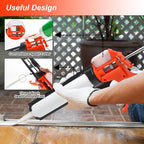 Caulking Gun, Silicone Sealant Caulk Gun for Caulking/Filling/Sealing, No Drip Hand Caulk gun with Ergonomic Grip,18:1 Thrust Ratio, Iron Smooth Rod for 10oz Caulk tubes