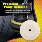 Wizards Foam Polish Buffing Pad - Velcro Backed, Medium Cutting Foam Pad for Car Detailing - ‎No Splatter High Density Foam for Auto Detailing Supplies - 8½" x 1¼"