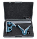 Accusize Industrial Tools 6'' 3 Pc Combination Square Ruler Set Protractor Satin, 4-R Graduation, 0000-8100