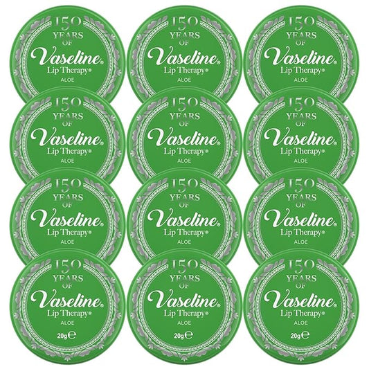 12 x Vaseline Lip Therapy Aloe Vera 20g-VeraVaultWomen