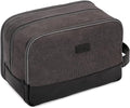 WANDF Travel Toiletry Bag for Men Large Toiletries Shaving Bag Water Resistant Hanging Dopp Kit Travel Accessories Bag for Women Men (Dark Grey)