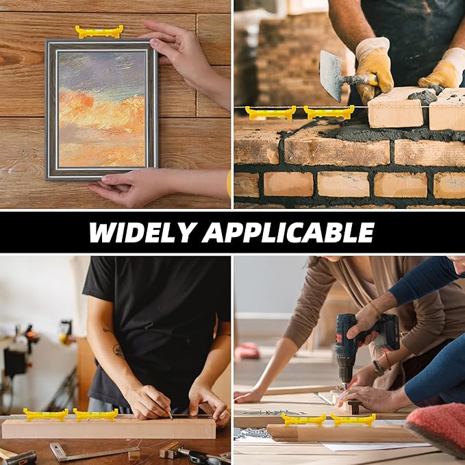 8 Pcs Hanging Bubble Line Level String Tools, Mini Spirit Level for Building Trades, Bricklaying, Tiling, Engineering, Surveying, Metalworking and Measuring