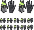 HANDLANDY Mens Work Gloves Touch screen, Utility Mechanic Gloves, Flexible Breathable Fit- Padded Knuckles & Palm