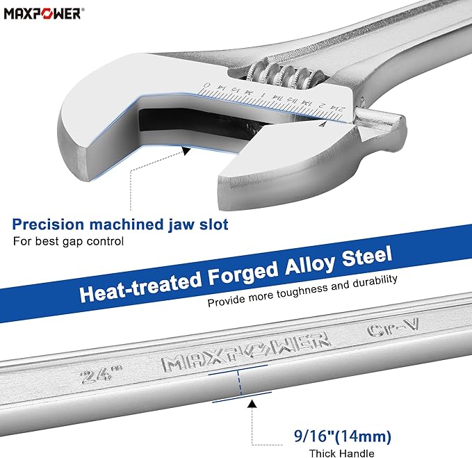 MAXPOWER 24 inch Adjustable Wrench