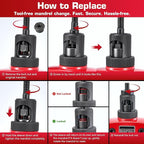 14" Rivet Nut Tool Kit, Heavy-Duty Rivnut/Nutsert Tool with 7 Mandrels (M6, M8, M10, 1/4"-20×2, 5/16"-18, 3/8"-16) & 70 Rivet Nuts, Rugged Rivnut Tool Kit with Carrying Case (14" Rivet Nut Tool Kit)