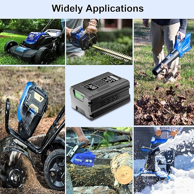 1 Pack 3.0Ah Lithium-ion Replacement Battery for Kobalt 80V Battery KB2580-06 KB680-06 KB580-06 KB280-06 Cordless Power Tools