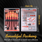 HORUSDY 6-Piece 1000v Insulated Screwdriver Set, Magnetic Tip Electrician screwdriver Set (Insulated Screwdriver Set)