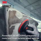 3M Pneumatic Random Orbital Sander, 88937, 5 in, Non-Vacuum, 3/16 in Orbit, Lightweight and Comfortable, 12000 RPM, .28 HP (209W) Motor, Variable Speed