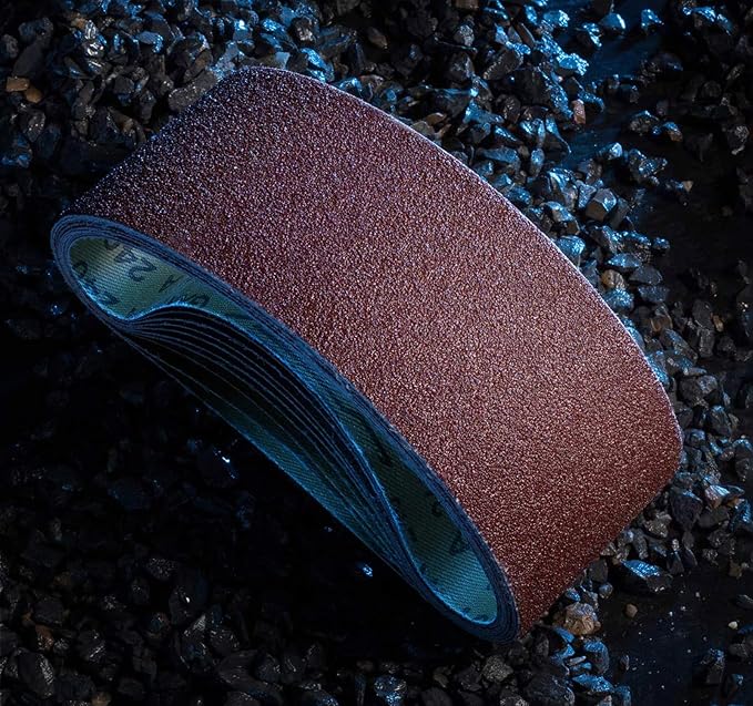 S SATC 3x18 Sanding Belts 20PCS Belt Sander Paper Aluminum Oxide (3 Each of 60/80/120/150/240/400 Grits & 2 of 40 Grits) Ideal for Wood Metal Paint Sanding