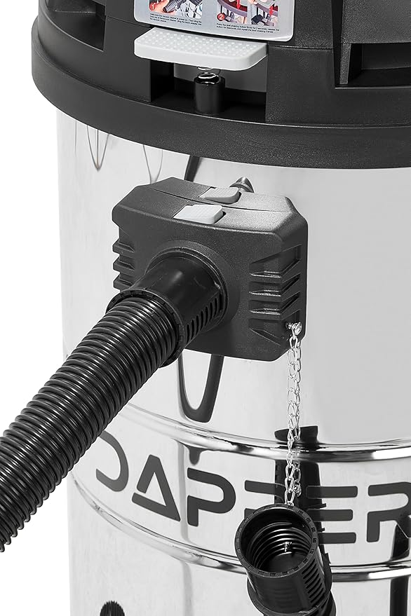 21 Gallon 8.5 Peak HP Wet/Dry Vacuum, Stainless Steel Tank, 2 in 1 Function Portable Shop Vacuum with Attachments, Built-in Drain Ideal for Jobsite, Garage & Workshop.