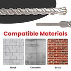 1 in X 36 in SDS MAX Bits, Rotary Hammer Drill Bits, Carbide Drill Bits, Masonry Drill Bits for Concrete, Stone and Brick, SDS MAX Hammer Double Flute, Masonry Drill Bit, Concrete Drill Bit