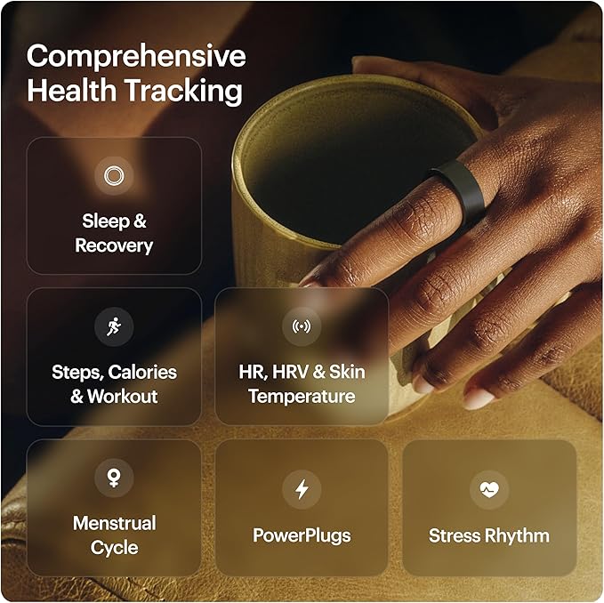 ULTRAHUMAN Ring AIR-Smart Ring Health Tracker, Size First Sizing Kit,Sleep Tracker,Smart Ring for Men/Women,Fitness Tracker (Made in India, Matte Grey, 5)