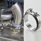 6-Inch V Band Clamp for 2006 6.0 Powerstroke Turbo & Exhaust Pipes – 304 Stainless Steel, One-Click Quick Release, Leak-Proof Design, 1 PCE (6.0)