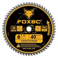 FOXBC 6-1/2 inch Circular Saw Blade Fine Finish 40-Tooth for Wood Cutting, Thin-Kerf with 5/8" Arbor