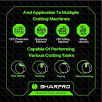 6mm Shank 6mm Cutting Dia. Carbide Square End Mills 4 Flute AlCrN Coated CNC Milling Bits, Apply for Alloy Steel, Stainless Steel, and Various Cast Iron (5PCS)