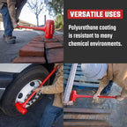 NEIKO 02884B 9 Lb Dead Blow Hammer, 30” Long, Red, Unibody Molded, Ergonomic Textured Handle, Spark and Rebound Resistant, One Piece Steel Core, 3 Inch Head