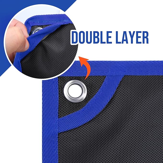 YOOFAN Wrench Roll Up Pouch – Wrench Organizer Bag with Handle, Wrench Holder for Hanging (19+1 Metric)