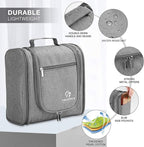 Hanging Toiletry Bag Extra Large Capacity | Premium Travel Organizer Bags For Men And Women | Durable Waterproof Nylon Bathroom, Shower, Makeup Bag For Toiletries, Cosmetics, Brushes