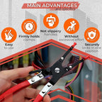 Car Wire Soldering Pliers 9.5 Inch – Carbon Steel Welding Pliers with Non-Slip Grip – Comfortable Design for DIY Soldering, Electrical & Welding Tasks – Precision Tool for Secure Wire Handling