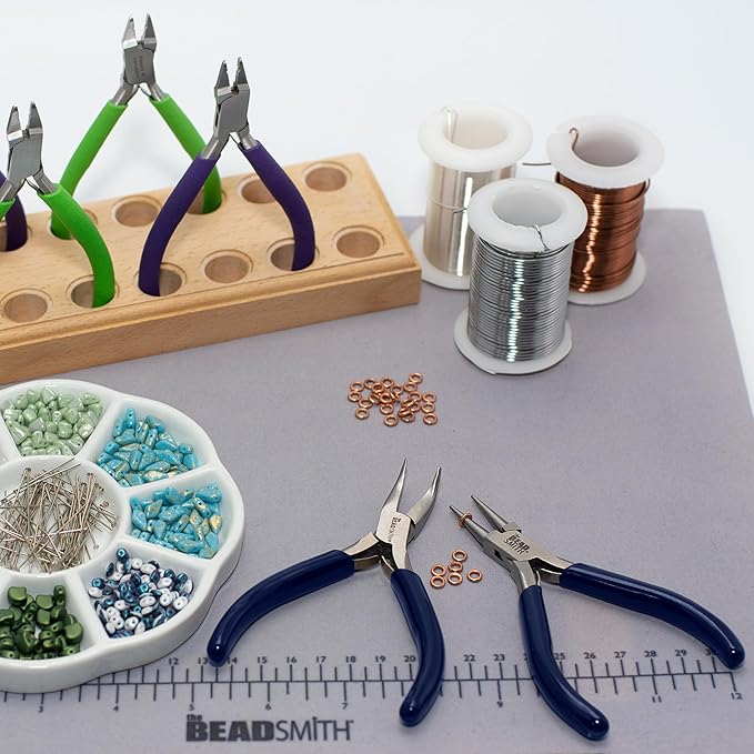 The Beadsmith Round-Nose Pliers for Bending and Looping Wires, Jewelry Making Supplies