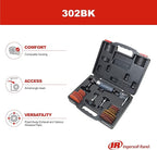 Ingersoll Rand 302BK Angle Air Die Grinder 2" & 3" Pad Kit, 20,000 RPM, 0.33 HP, 1/4" Collet, Rear Exhaust