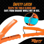 Mutt Tools Professional PEX Cutter Tool - 1/8” to 1” Heavy Duty Pipe and Tubing Cutter for Plumbing - Cuts PEX, PVC, CPVC, Plastic Pipe and Rubber Hose - Precision Plumbing Tool Kit Essential