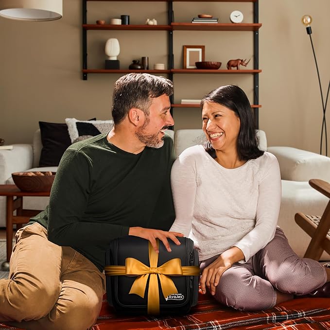 AvaJex Large Hanging Toiletry Organizer - Waterproof Hygiene Bag with Metal XXL Swivel Hook, Sturdy Zippers and 15 Compartments for Toiletries, Makeup, Cosmetics