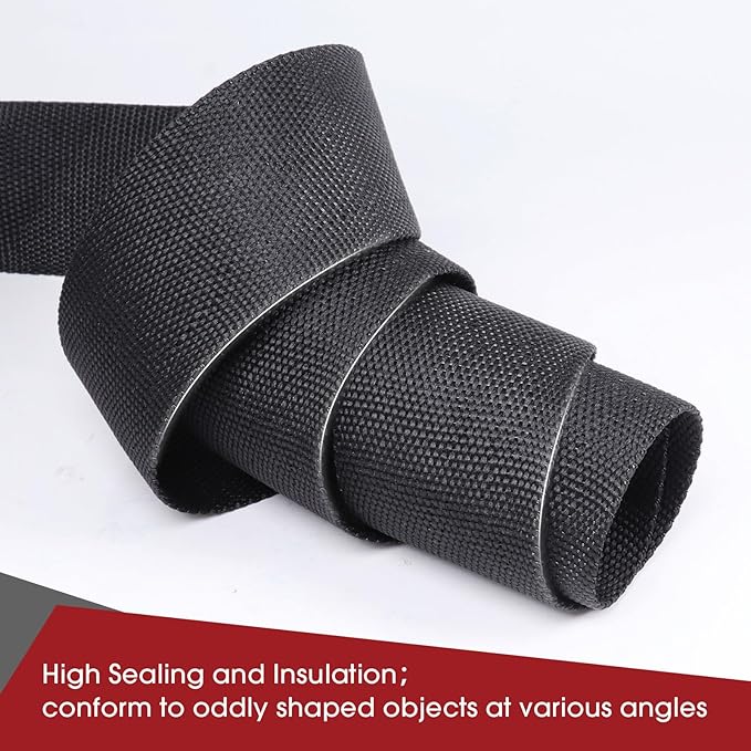 Heat Shrink Wire Loom 2:1 Shrinkable Braided Cable Sleeve 1/2 Inch ID-46ft Abrasion Protection Flexibility Fabric Wiring Harness Cover Sheath