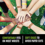 1,000 WristCo Mocha Tyvek Wristbands for Events - Comfortable Tear Resistant Paper Bracelets ID Wrist Bands for Concerts Festivals Admission Party Identification