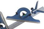 PEC 12" 4R 4 Piece Combination Machinist Square with reversing Protractor Marked with 1/32", 1/64", 1/8", 1/16"