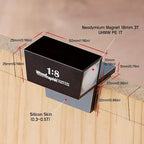 Dovetail Saw Guide Set – 1:8 & 45°/90° Magnetic Layout Tool for Joinery in Hardwood and Framing – CNC Aluminum Precision Marker for Woodworking Projects