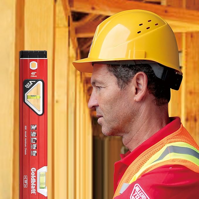 Goldblatt 48in. Double View Vertical Site I-box Spirit Level