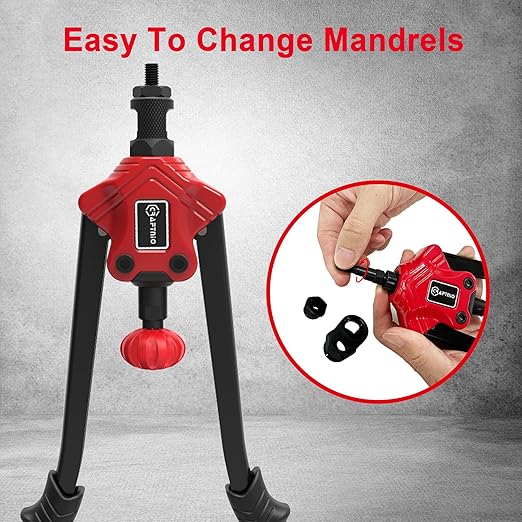 Rivet Nut Tool Kit,14-Inch Rivnut Tool Kit with 12 Metric and SAE Mandrels, 180Pcs Rivet nut Assortment Kit, Designed for Labour Saving